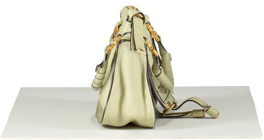 Chloé Sage Green grained leather Mini Marcie Double Carry Bag