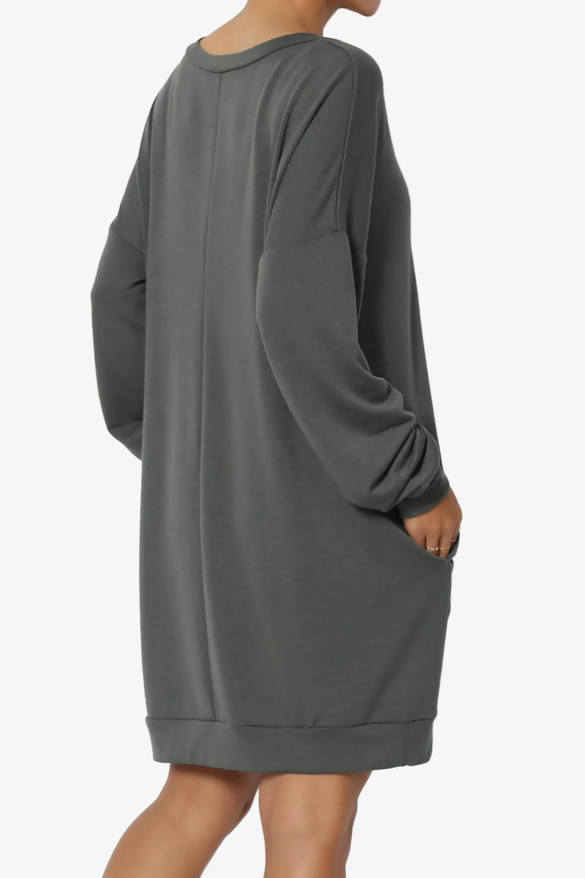 Chrissy V-Neck Pocket Soft Terry Tunic PLUS