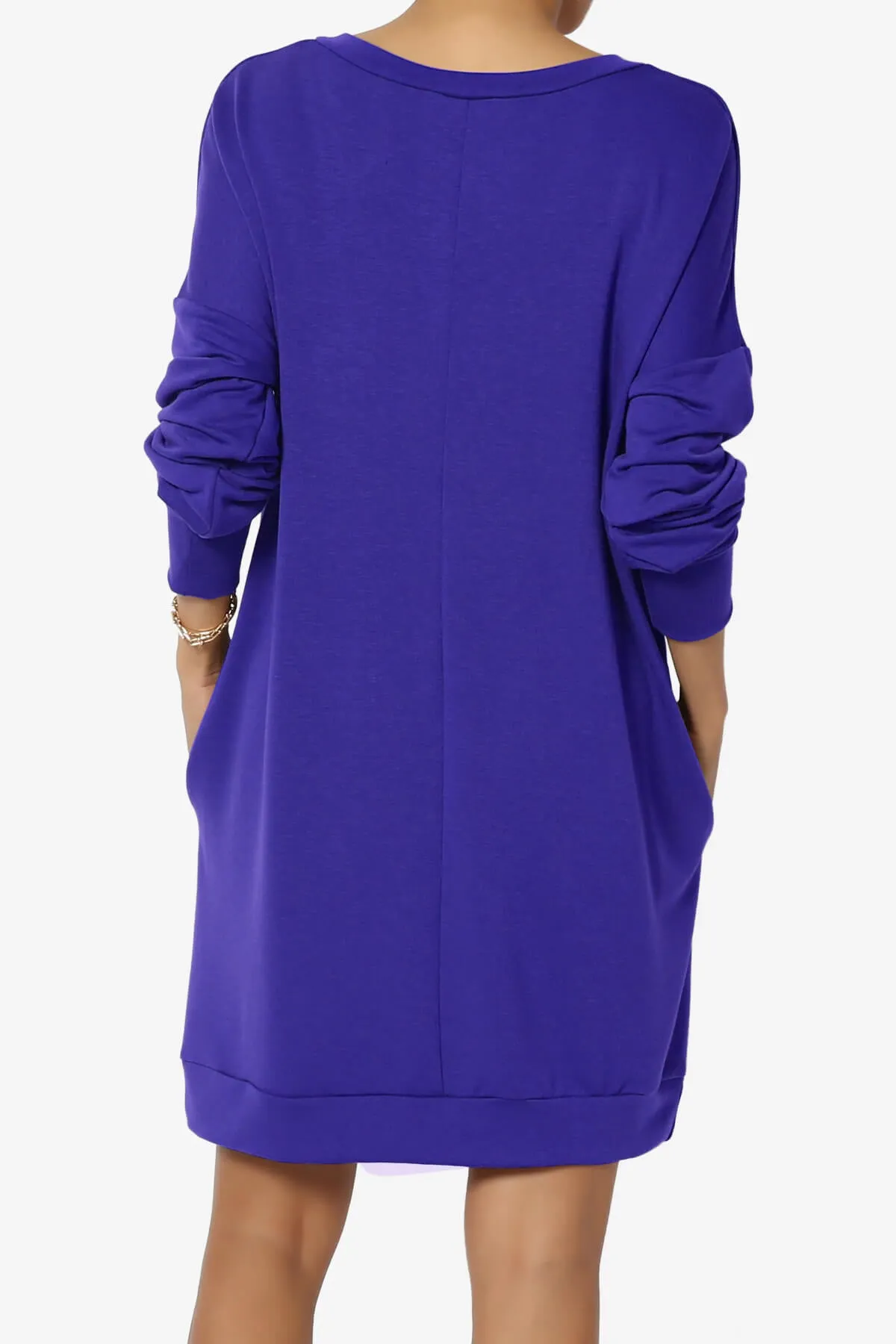 Chrissy V-Neck Pocket Soft Terry Tunic PLUS
