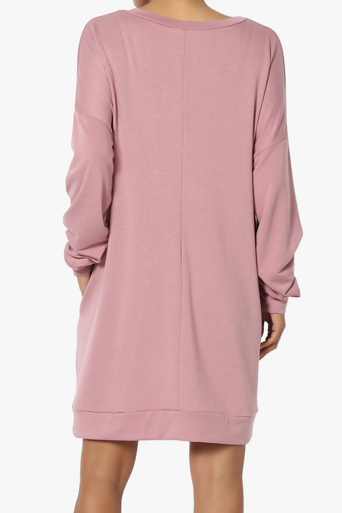 Chrissy V-Neck Pocket Soft Terry Tunic PLUS