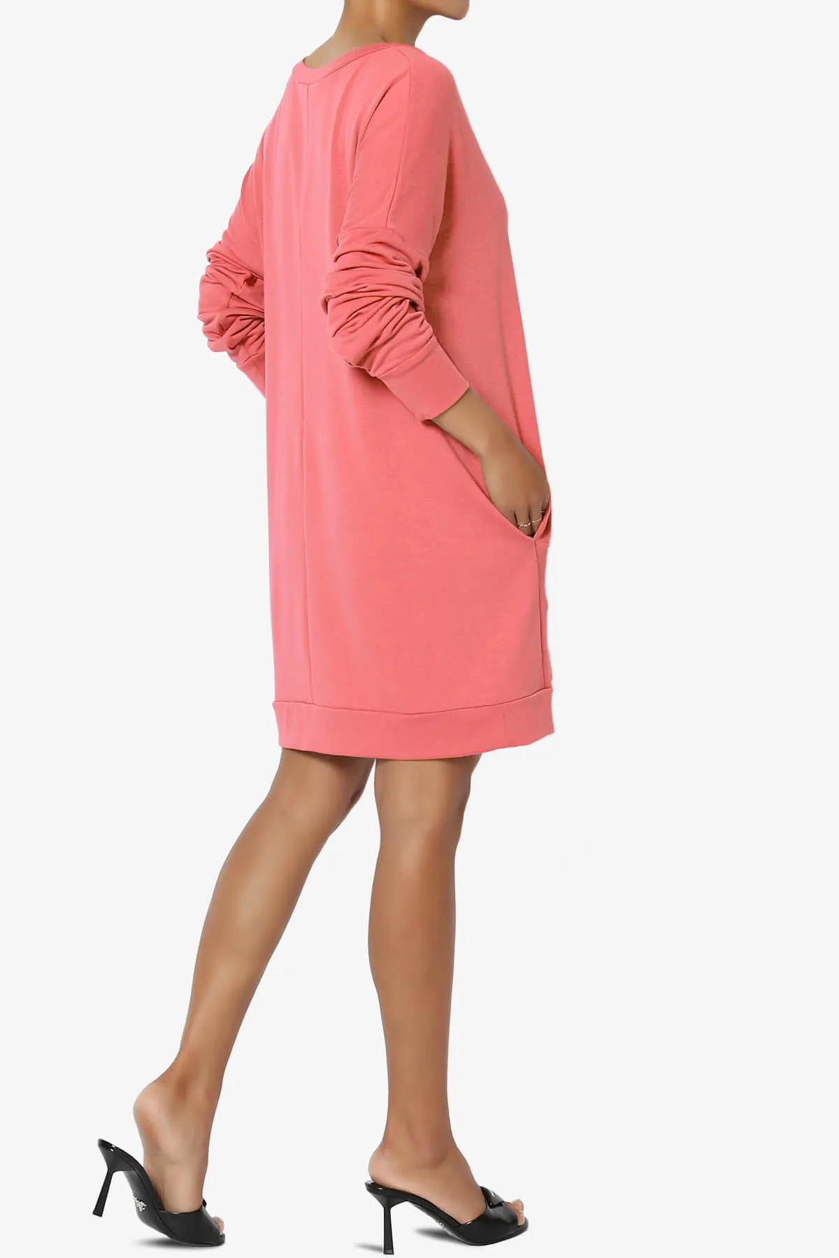 Chrissy V-Neck Pocket Soft Terry Tunic PLUS