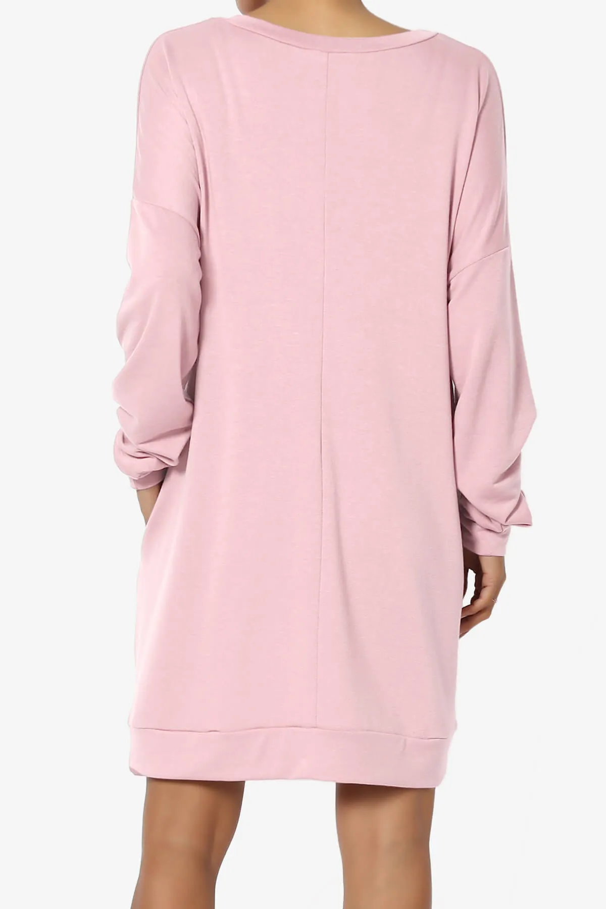 Chrissy V-Neck Pocket Soft Terry Tunic PLUS