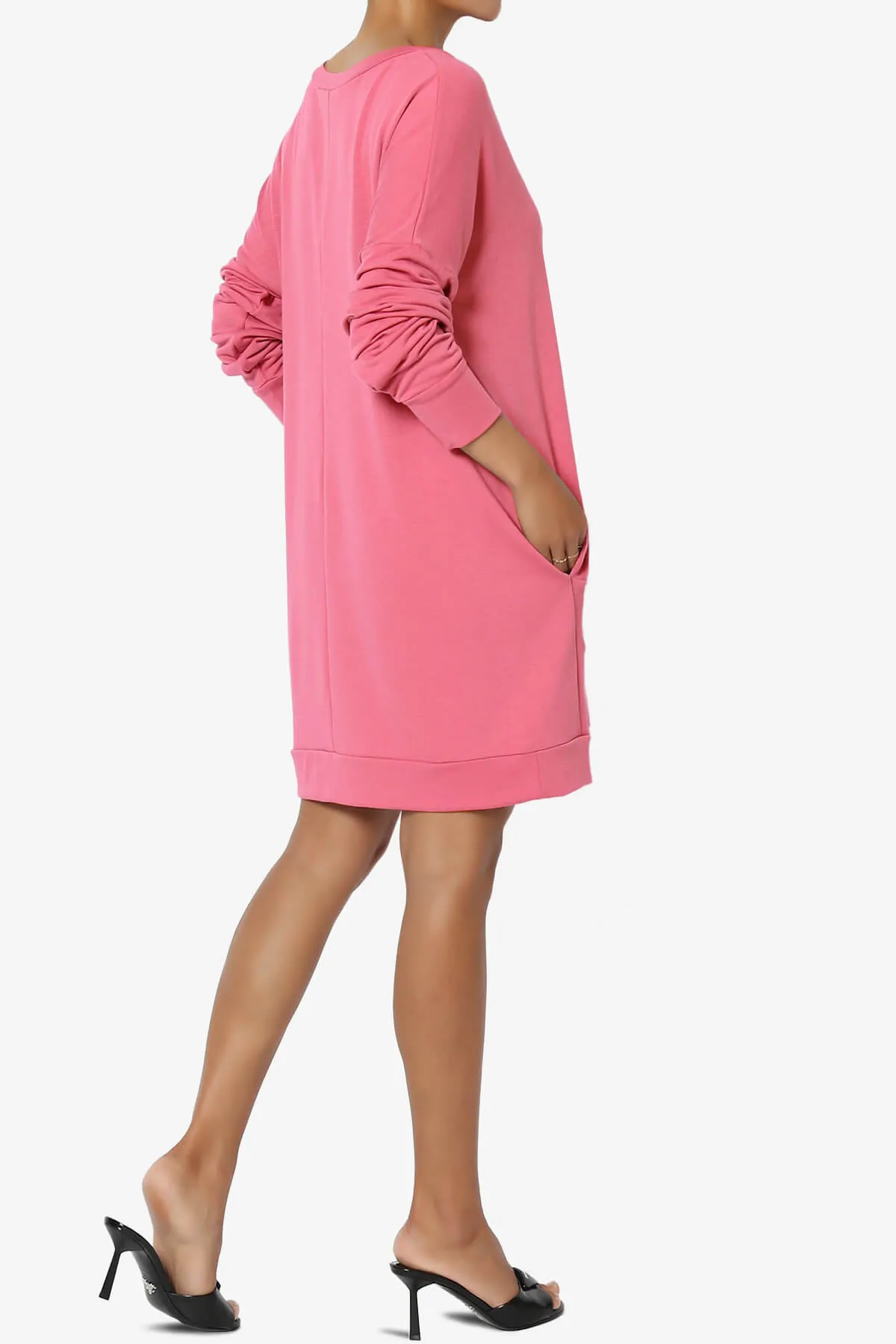 Chrissy V-Neck Pocket Soft Terry Tunic PLUS
