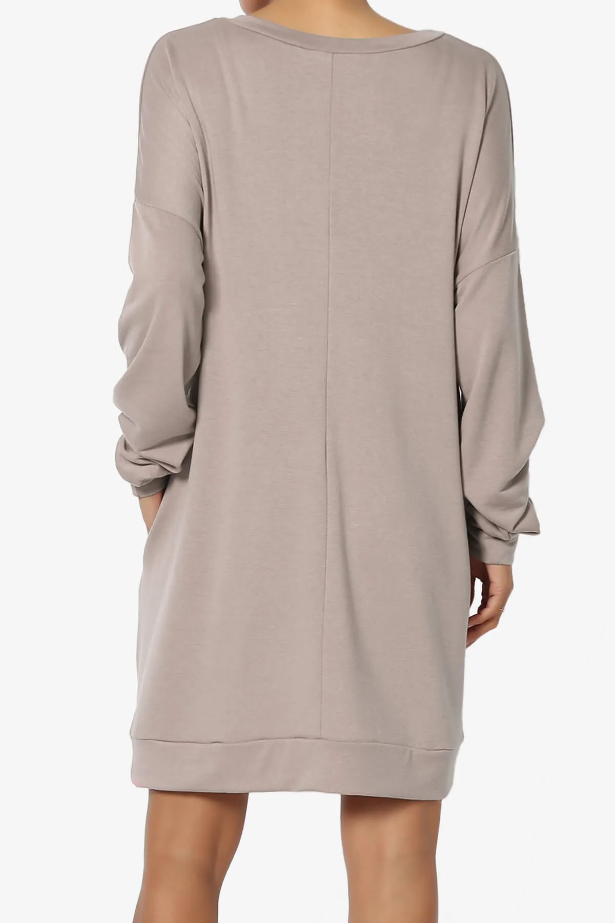 Chrissy V-Neck Pocket Soft Terry Tunic PLUS