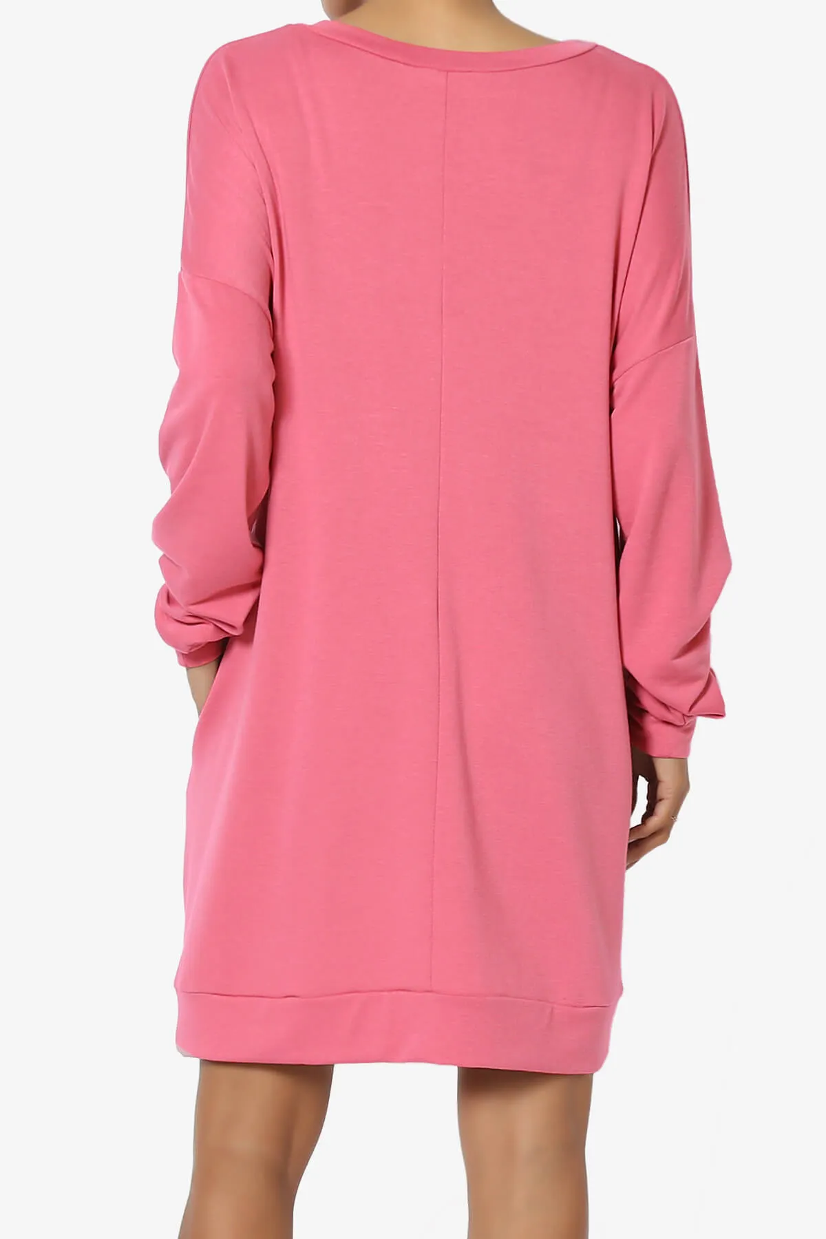 Chrissy V-Neck Pocket Soft Terry Tunic PLUS