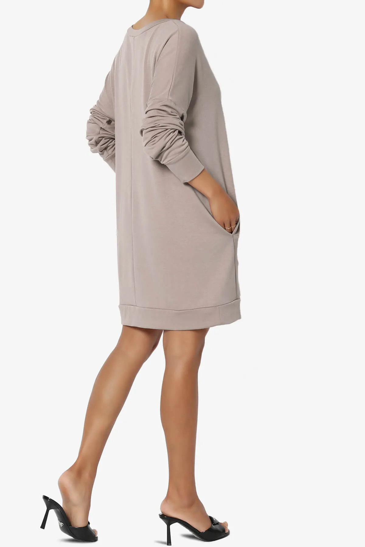 Chrissy V-Neck Pocket Soft Terry Tunic PLUS