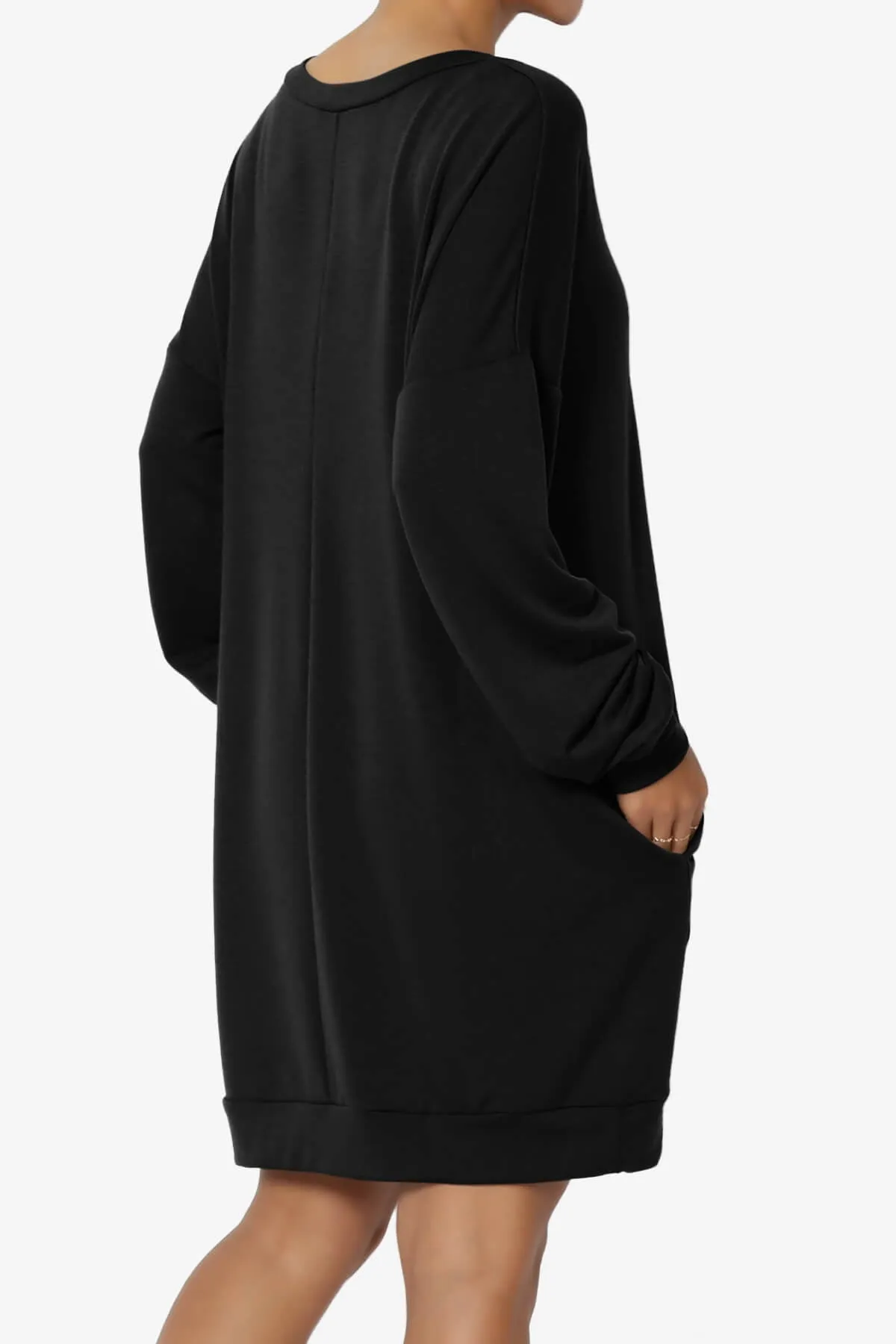 Chrissy V-Neck Pocket Soft Terry Tunic PLUS