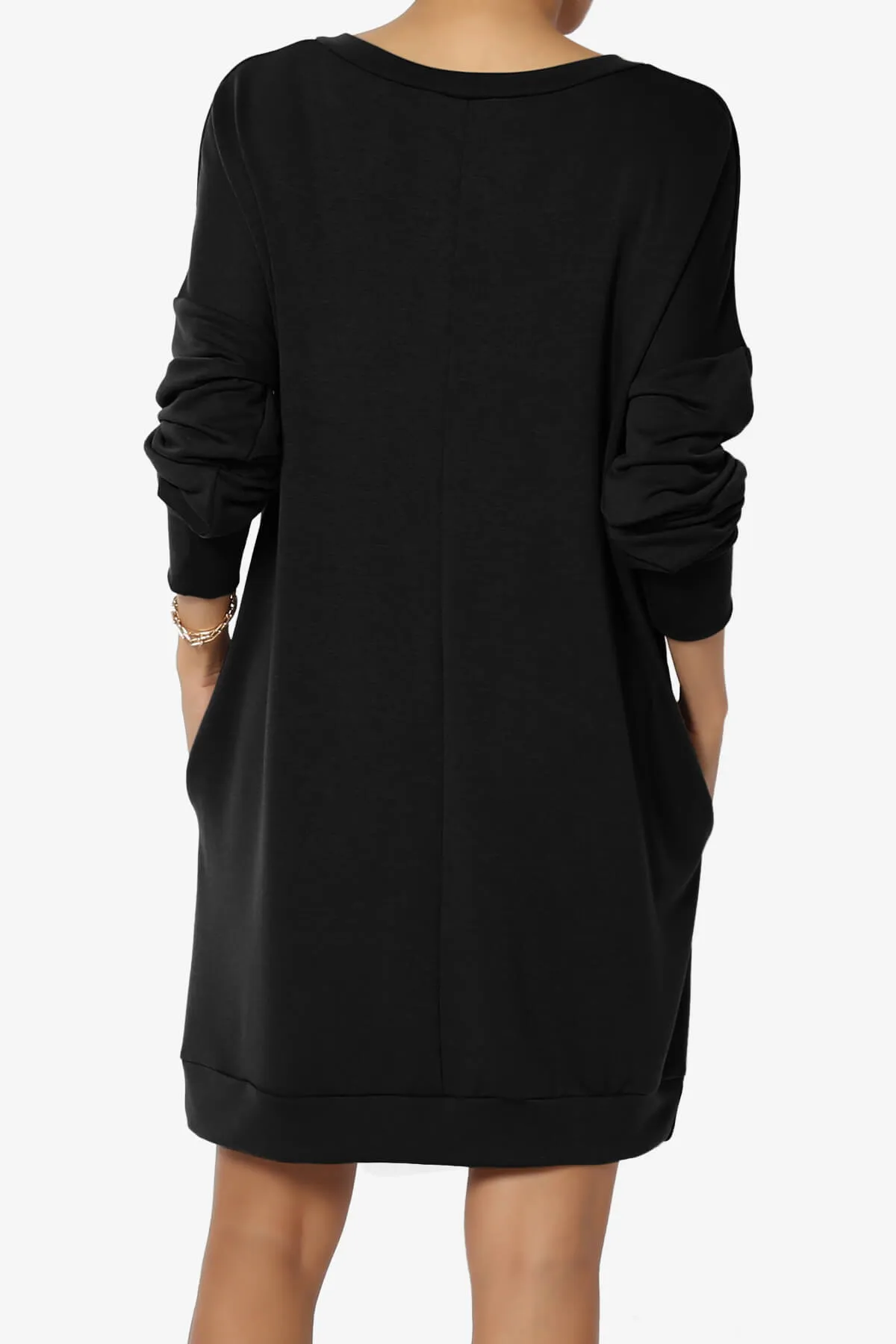 Chrissy V-Neck Pocket Soft Terry Tunic PLUS