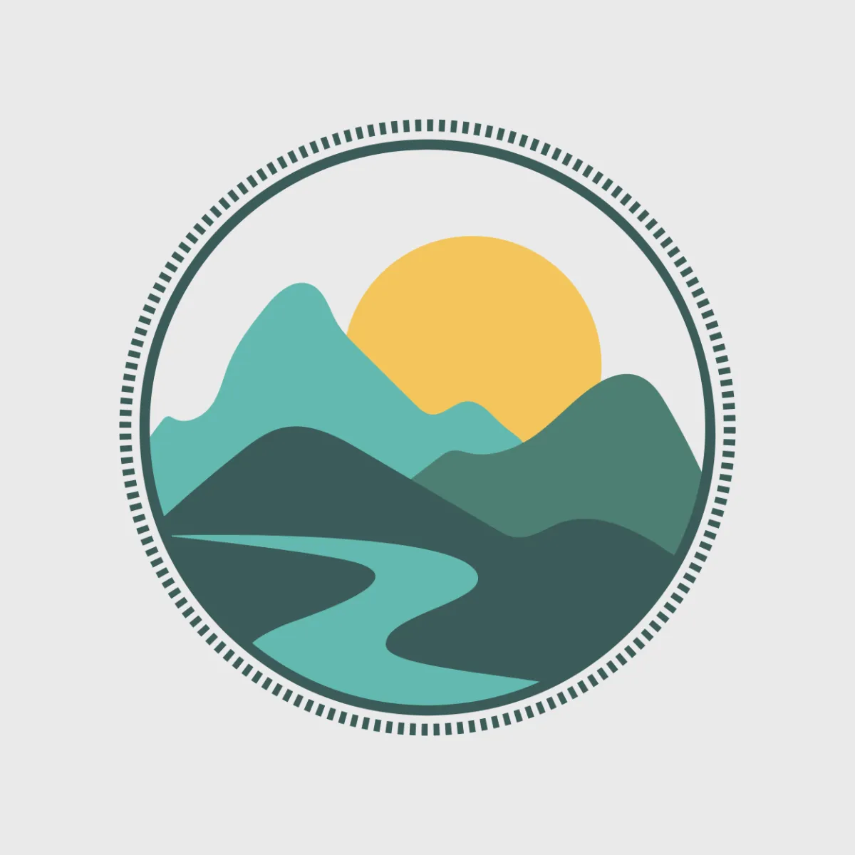 Circle Mountain & Sunrise T-shirt