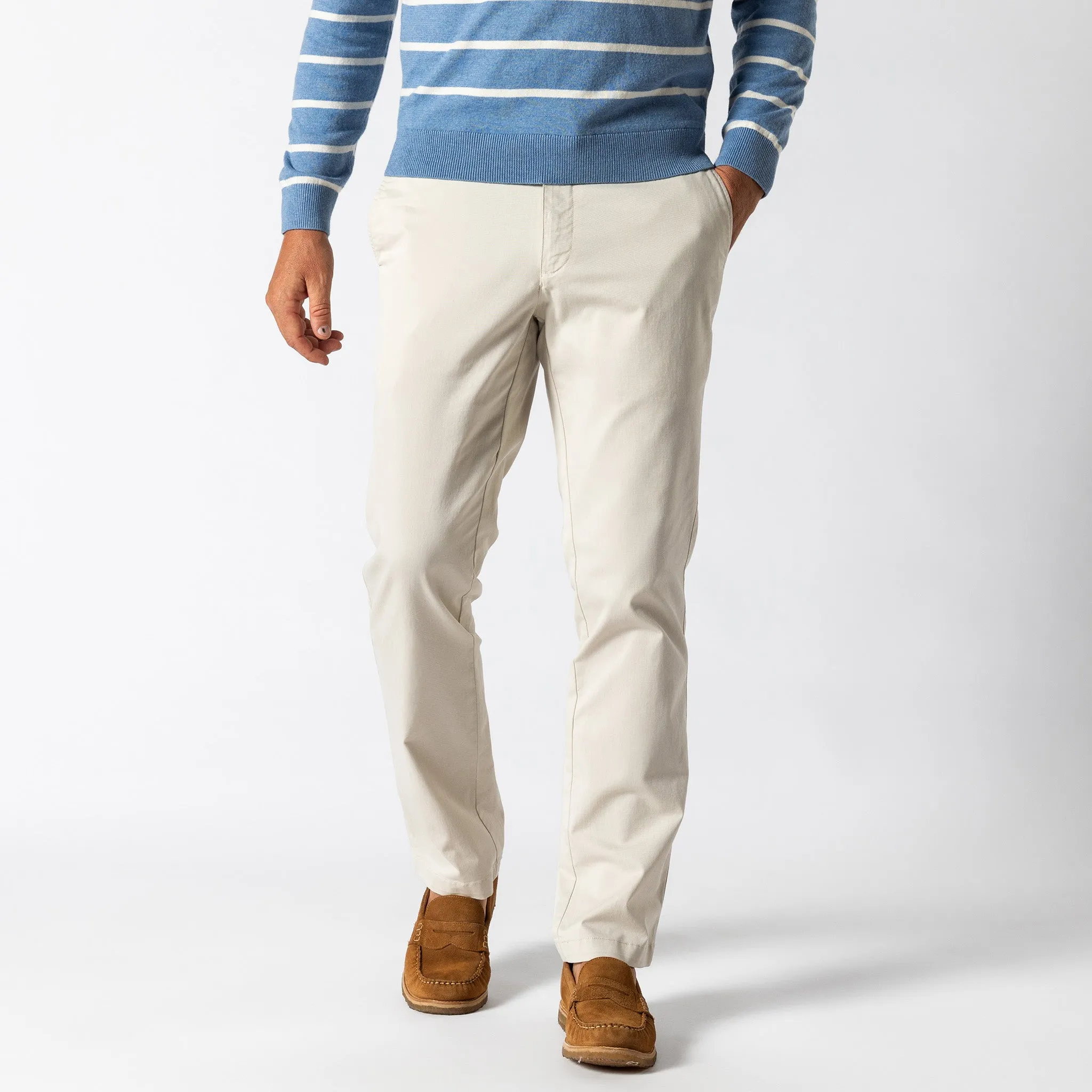 Classic Fit Gold School Chino - Stone