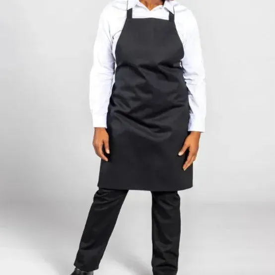 Classic Twill Cotton Blend Mid Length Bib Aprons 2 PK