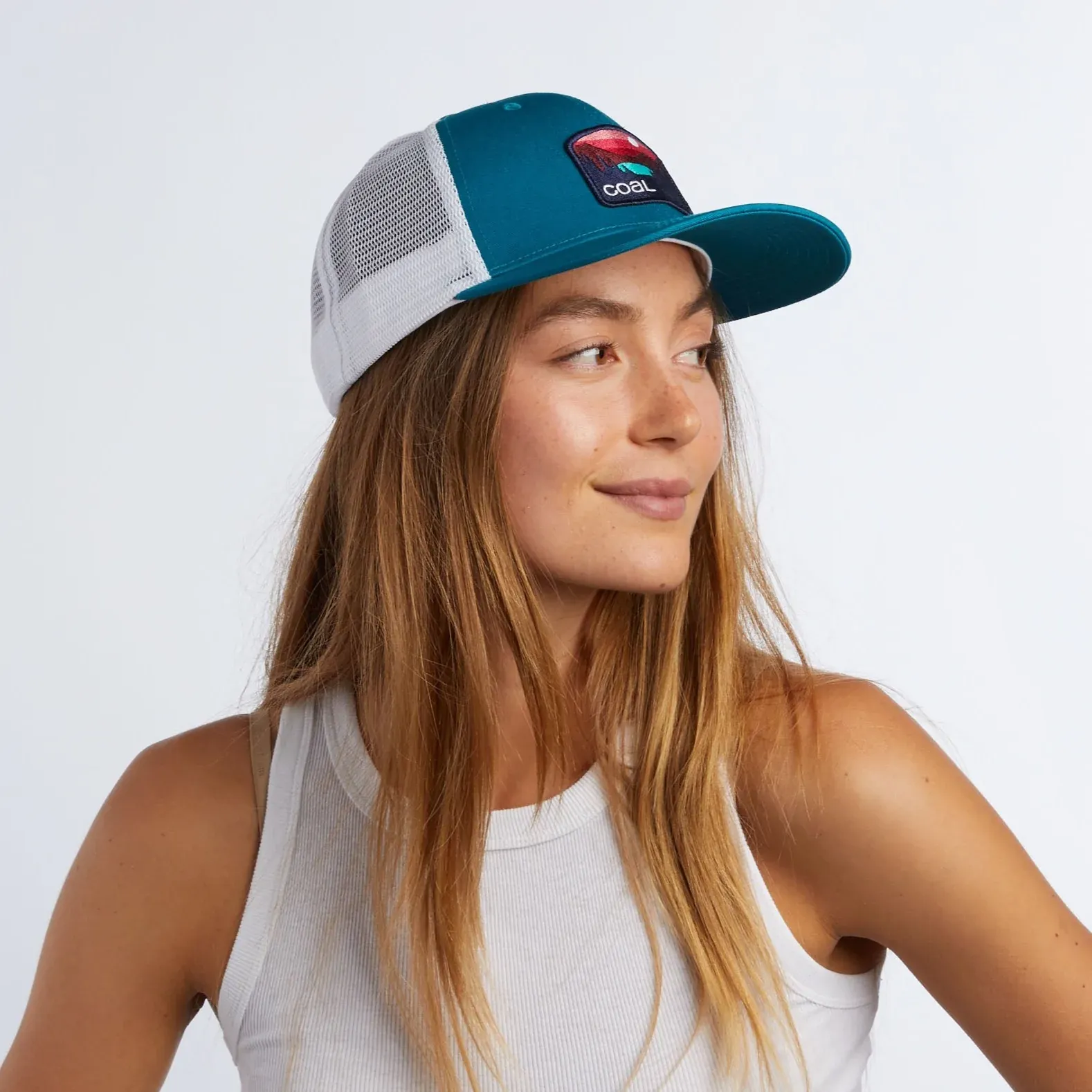 Coal The Hauler Low Profile Trucker Cap - Teal