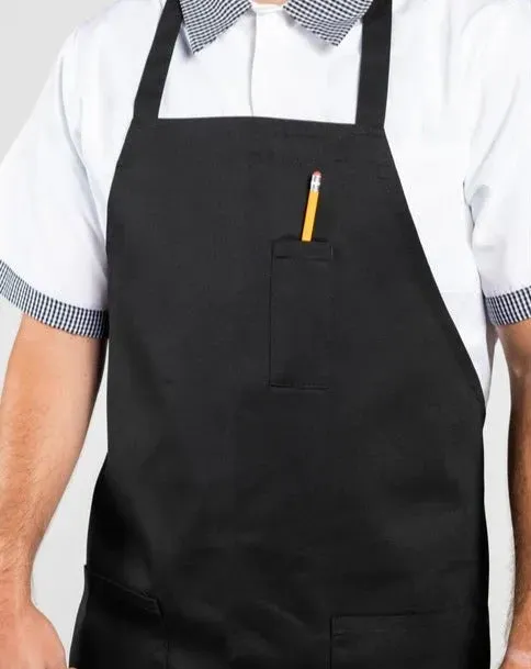 Cotton Blend Classic Twill Bib Aprons 2 PK