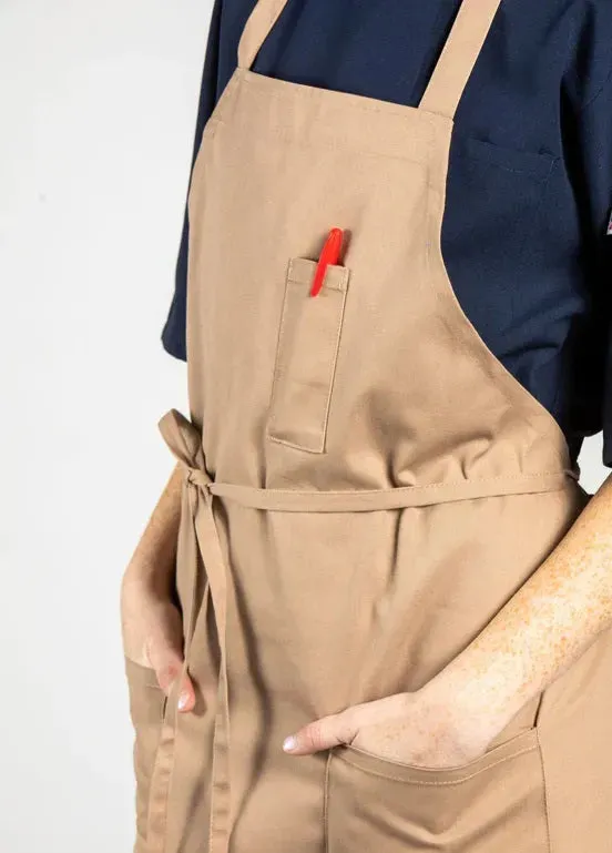 Cotton Blend Classic Twill Bib Aprons 2 PK