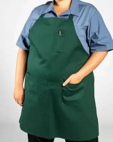 Cotton Blend Classic Twill Bib Aprons 2 PK