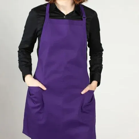 Cotton Blend Classic Twill Bib Aprons 2 PK