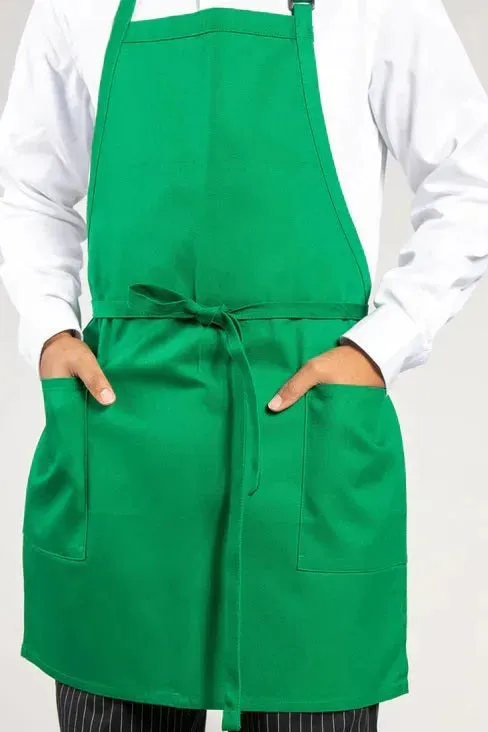 Cotton Blend Classic Twill Bib Aprons 2 PK
