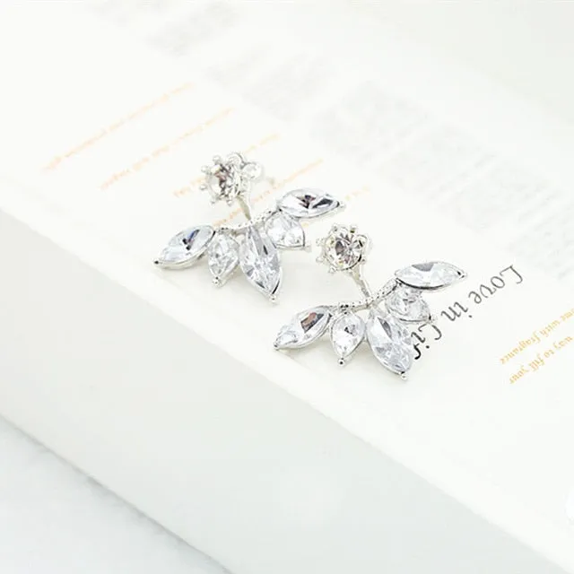 Crystal Flower Earrings