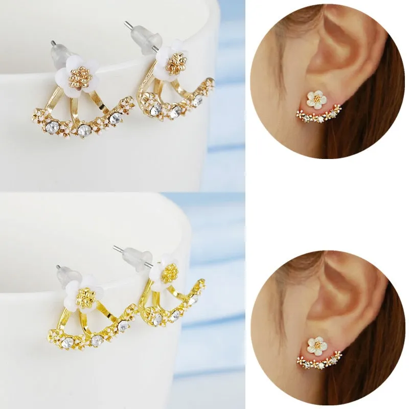 Crystal Flower Earrings