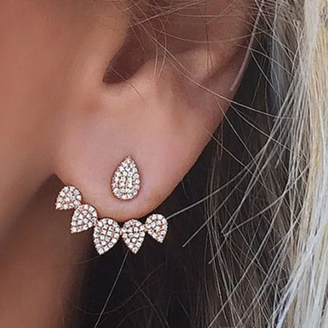 Crystal Flower Earrings