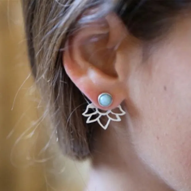 Crystal Flower Earrings