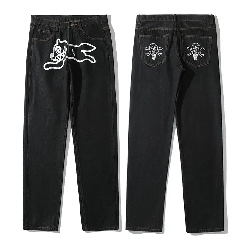 Customized Y2K Jeans - Unique Streetwear