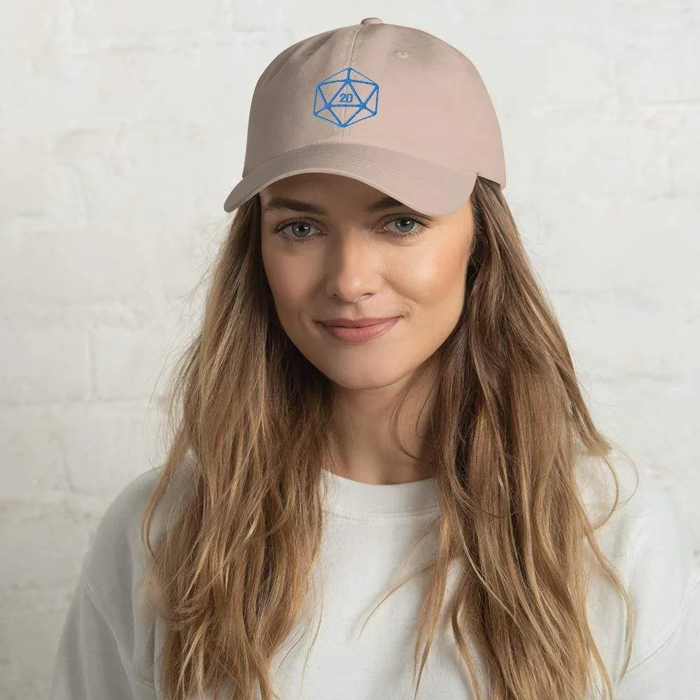 D20 Classic Teal Crit Classic Dad Cap