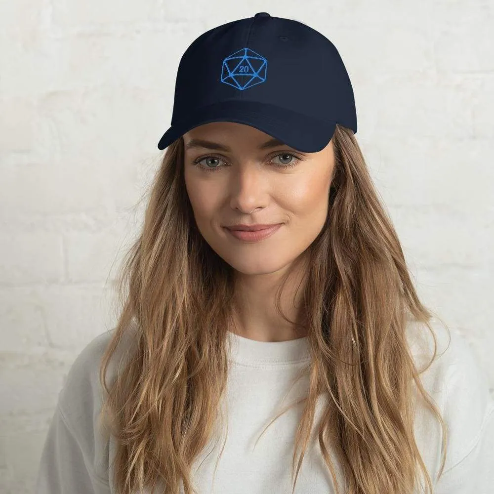 D20 Classic Teal Crit Classic Dad Cap