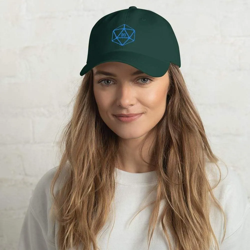 D20 Classic Teal Crit Classic Dad Cap