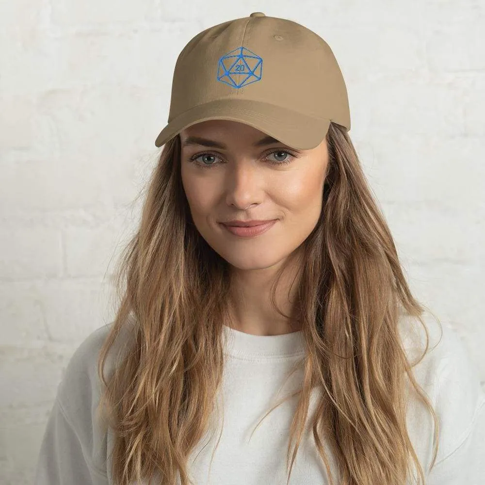 D20 Classic Teal Crit Classic Dad Cap