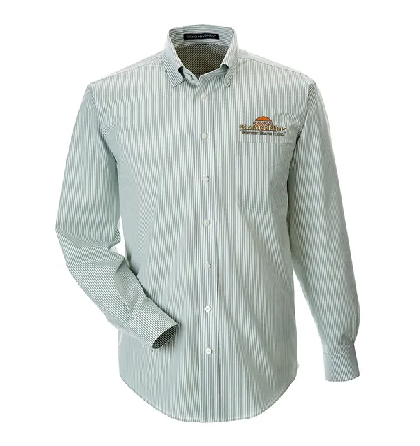 Devon & Jones Men's Crown Woven Collection™ Banker Stripe