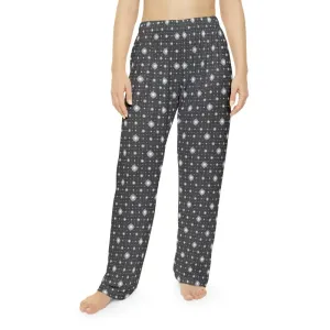 Dreamy White Swirls Women Pajama Pants