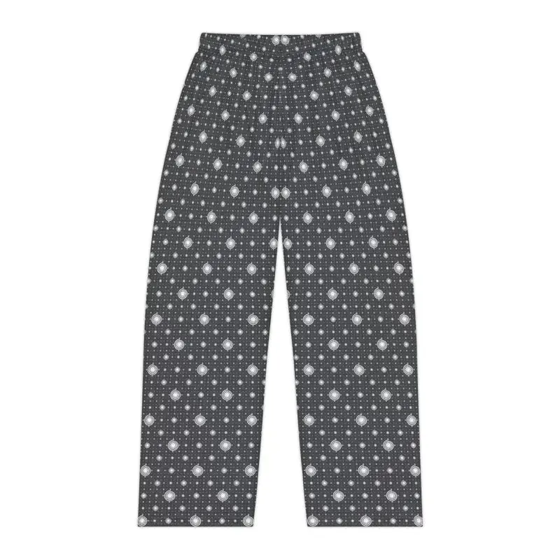 Dreamy White Swirls Women Pajama Pants