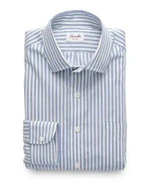Dunlap Cotton/Wool Stripe (Blue)