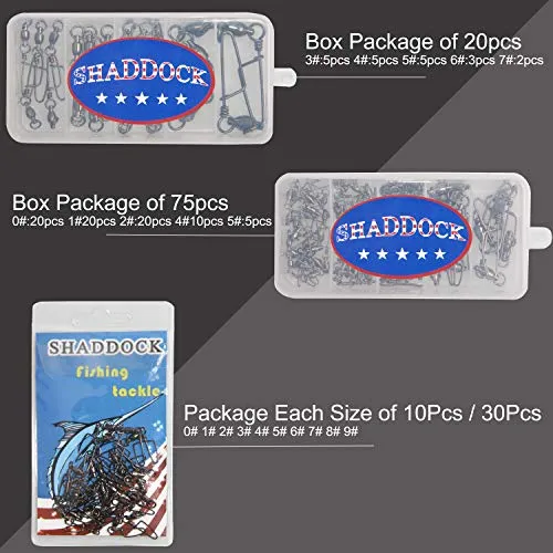 Easy Catch 10, 30 Pack High-Strength Fishing Ball Bearing Swivel with Coastlock Snap, Strong Welded Ring for Saltwater Fishing-18Lb to 350Lb (100% Copper Stainless Steel) (Size 4 4 (90lb) 30Pack)