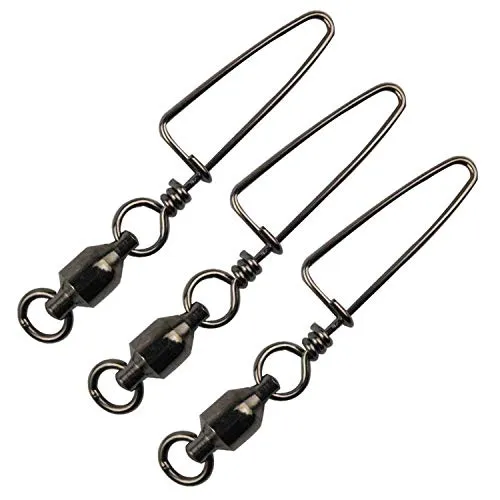 Easy Catch 10, 30 Pack High-Strength Fishing Ball Bearing Swivel with Coastlock Snap, Strong Welded Ring for Saltwater Fishing-18Lb to 350Lb (100% Copper Stainless Steel) (Size 4 4 (90lb) 30Pack)