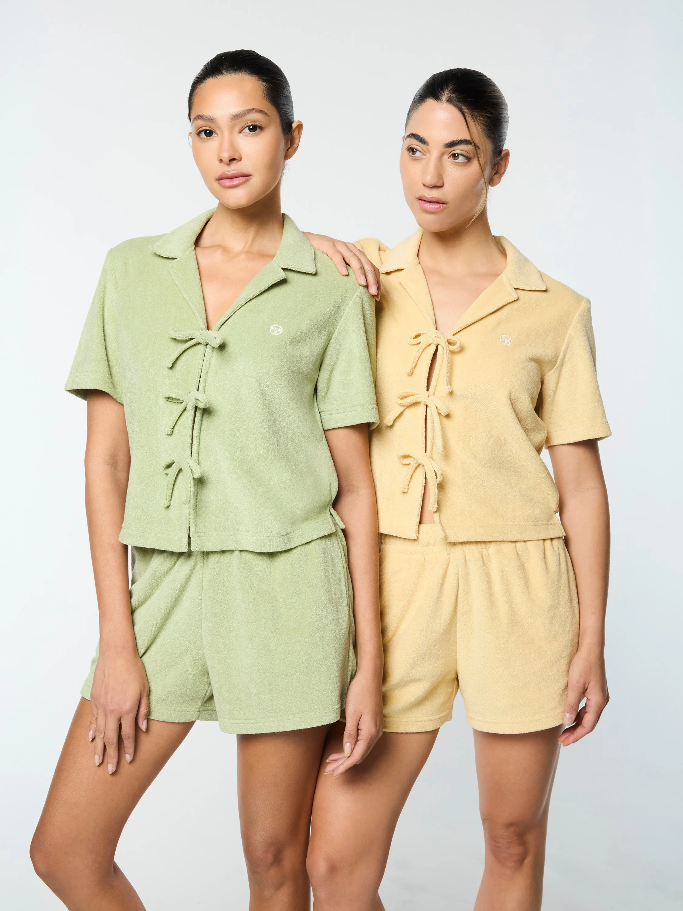 Edda Cropped Shirt- Straw