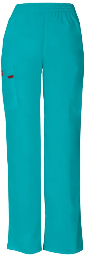 EDS Signature 86106 Natural Rise Tapered Leg Pull-On Pants Teal Blue