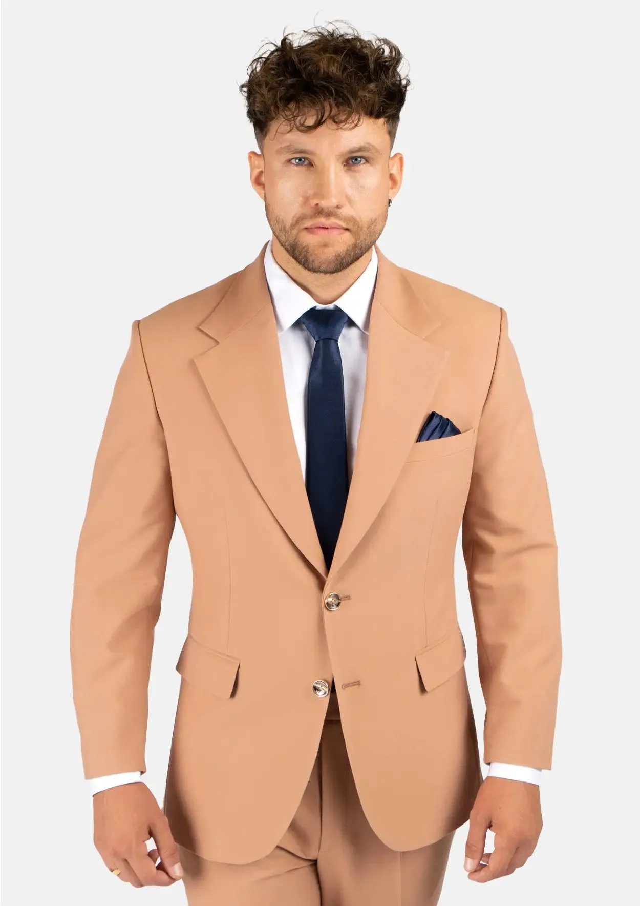 Ellis Camel Stretch Suit