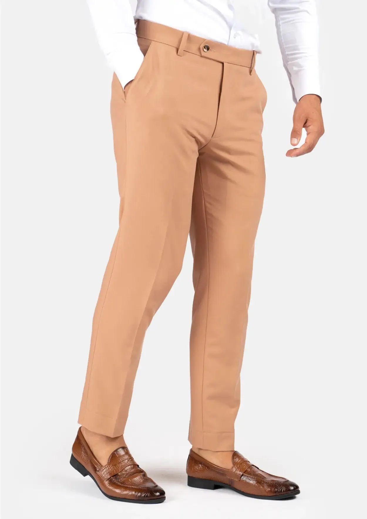 Ellis Camel Stretch Suit