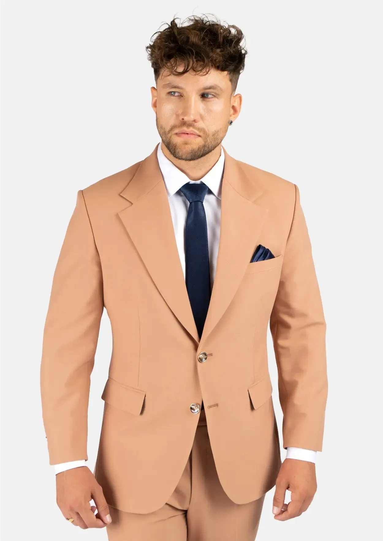 Ellis Camel Stretch Suit