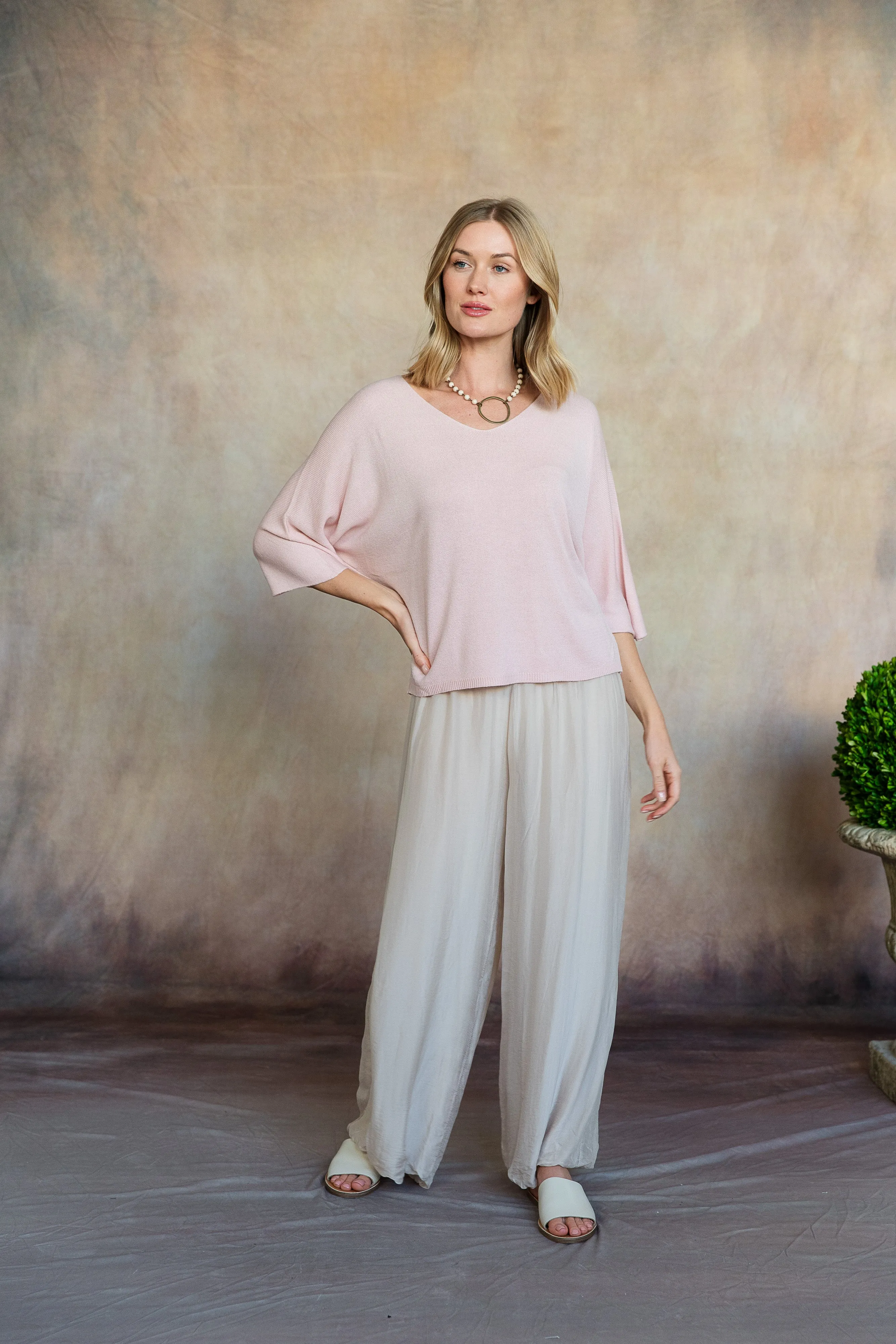 Esma Knit Top (Light Pink)