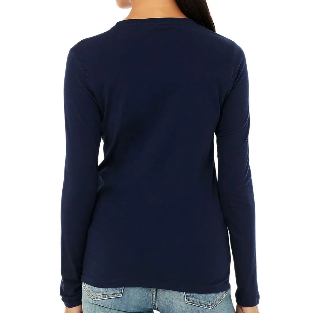 Fall in Love Women's Long Sleeve T-Shirt - Unique Long Sleeve Tee - Geometric T-Shirt