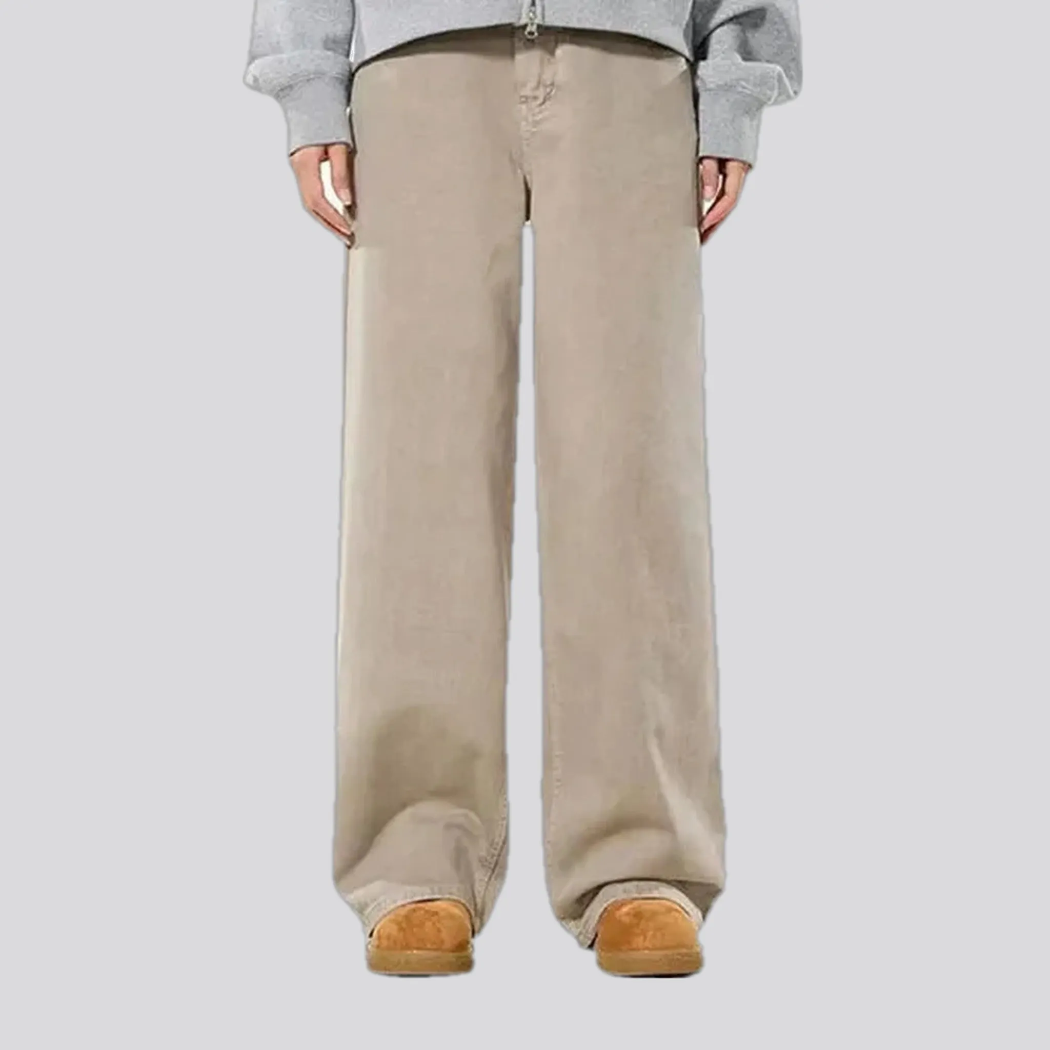 Fashionable mid rise men's jeans pants