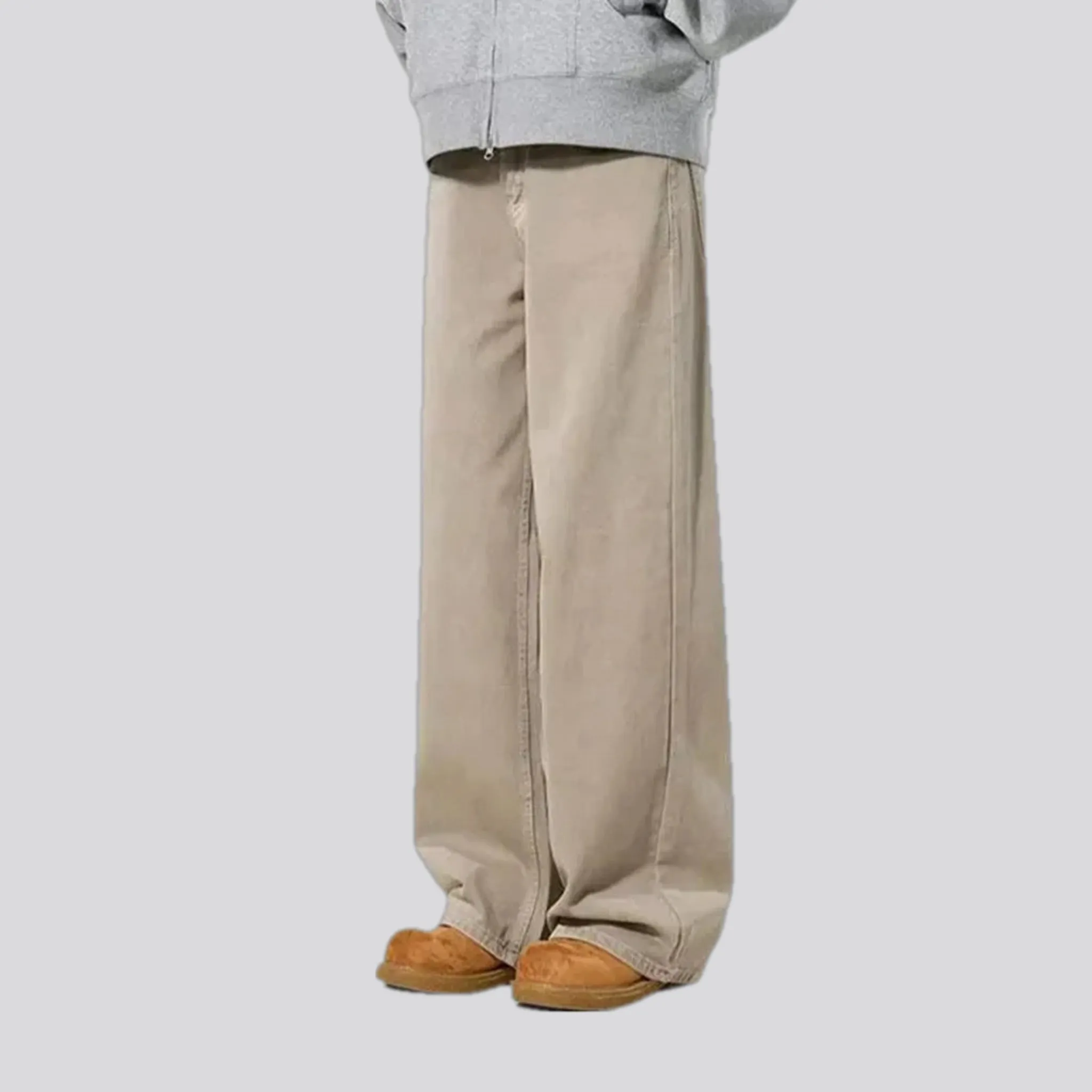Fashionable mid rise men's jeans pants