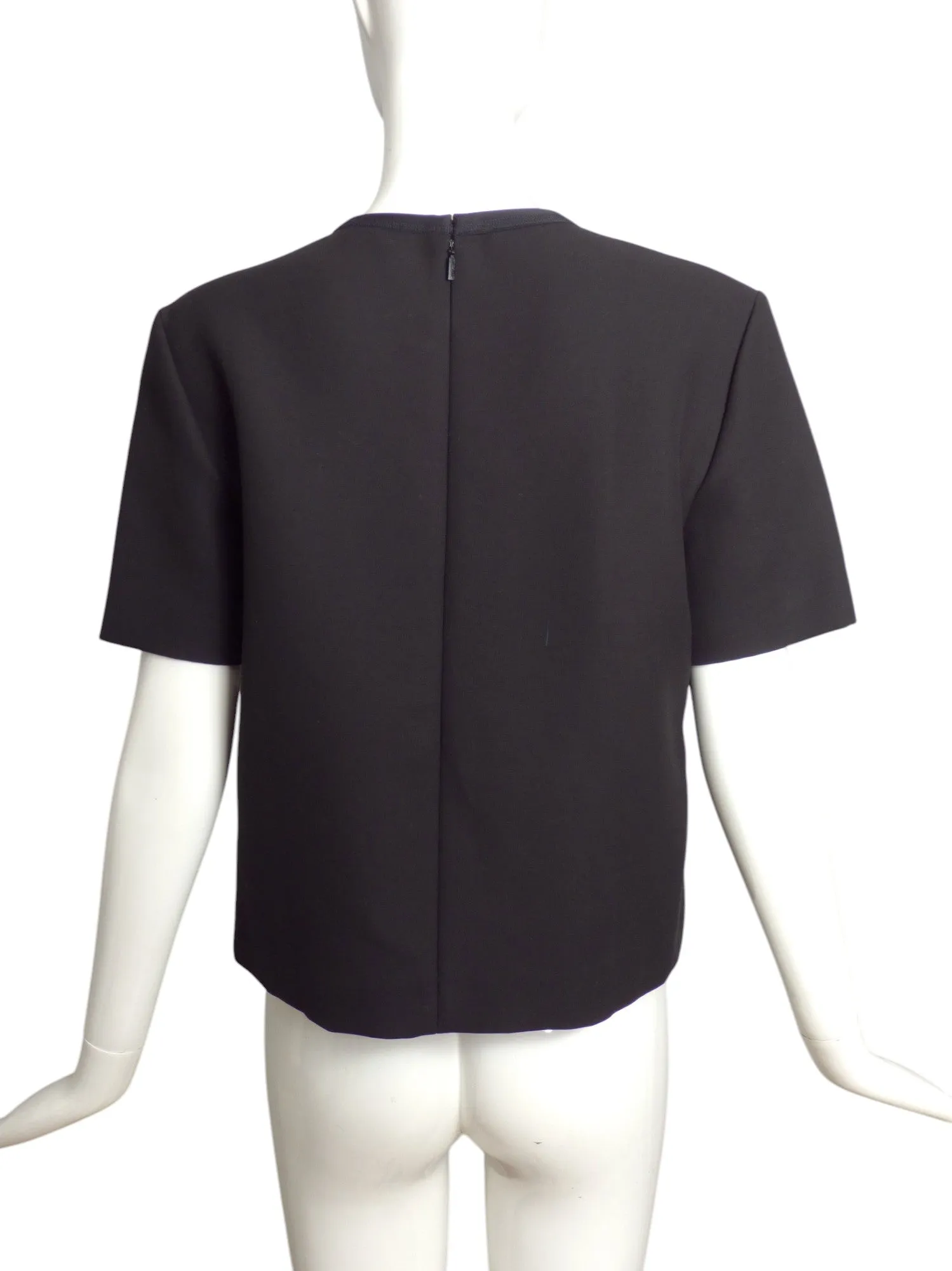 FENDI-  2015 Black Fur Monster Eye T-shirt, Size 4