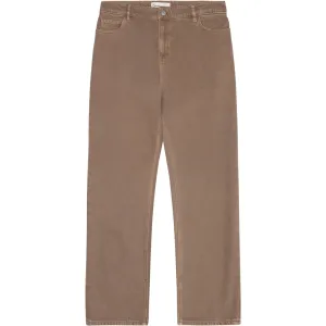 flint 5-pocket twill pants in tiramisu