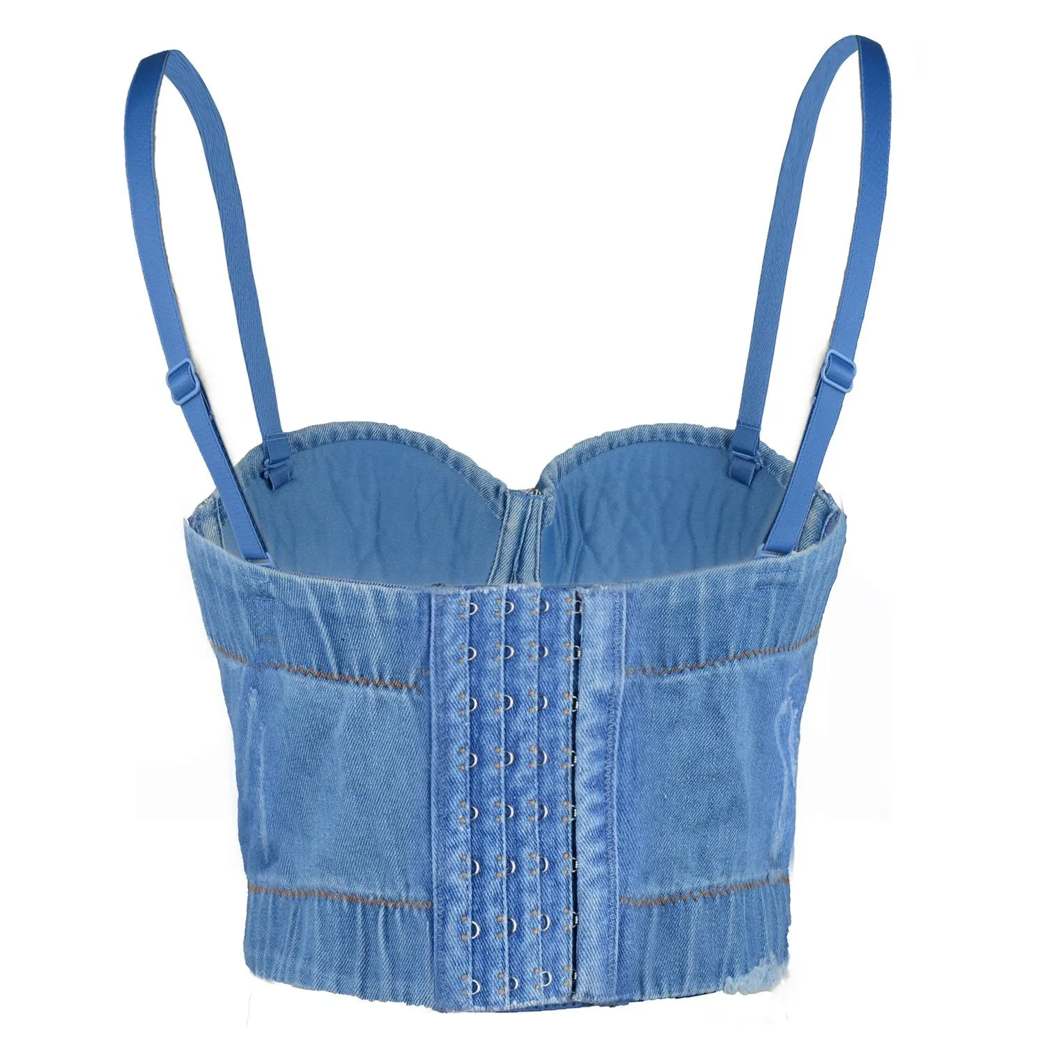 Fringe Deium Sexy Women's Bustier Crop Top Club Party Corset Top Bra