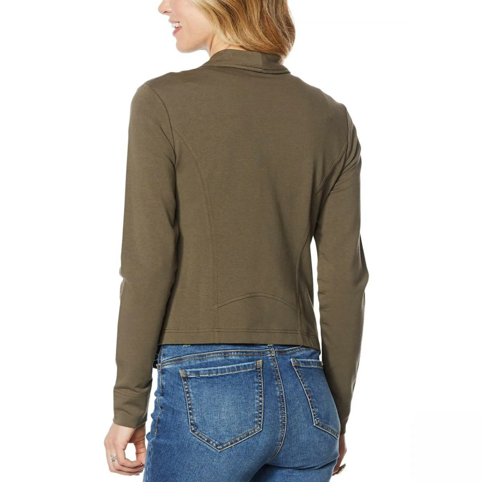 G by Giuliana Women's Jet Set French Terry Moto Jacket