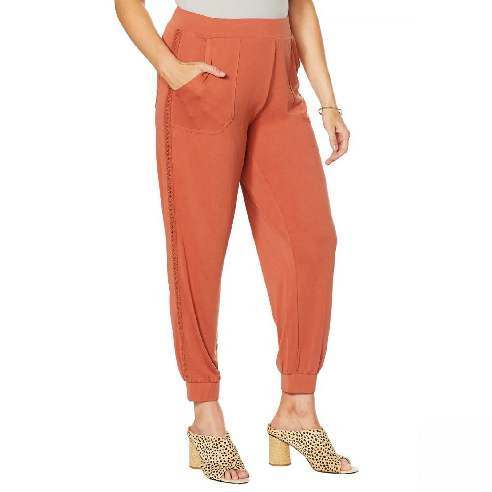G by Giuliana Women's Petite Luxe Knit Ankle Pants